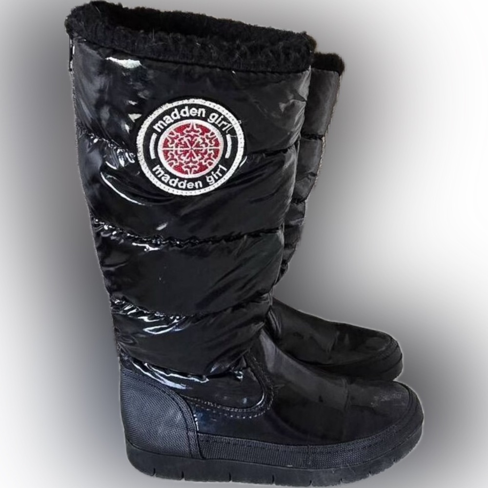 Madden Girl Black Winter & Rain Boots